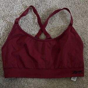 Reebok Women's Deep Red Sports Bra